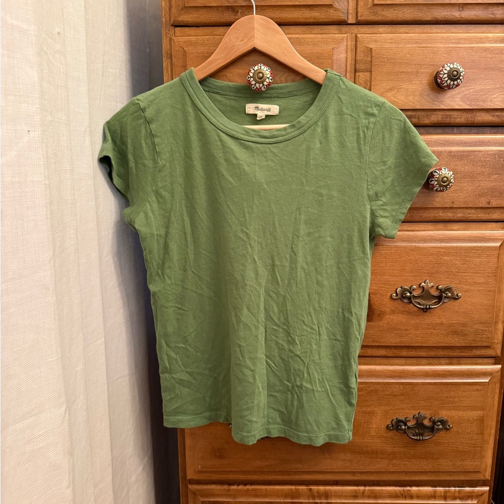 Madewell Green Crew Neck T-Shirt